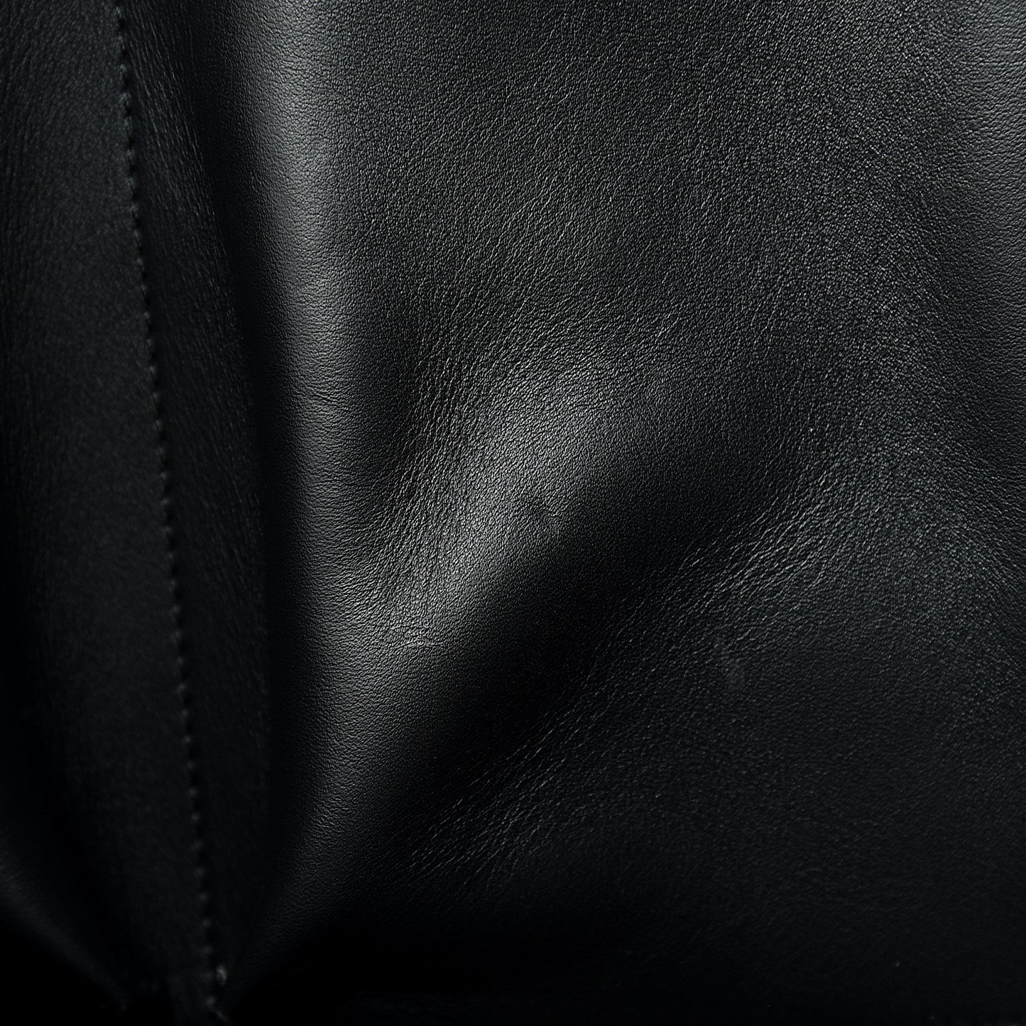 Calfskin Large Serial Shopper Tote Black