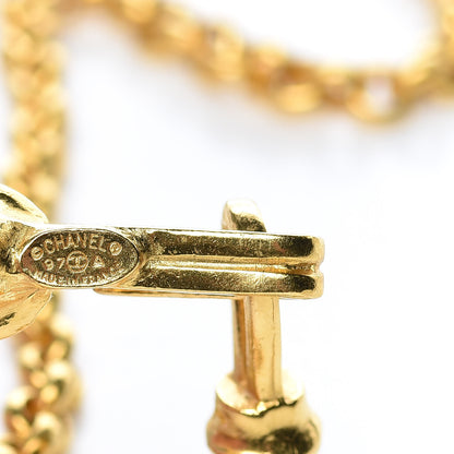 Chanel CC Pendant Chain Necklace Gold 7 of 7