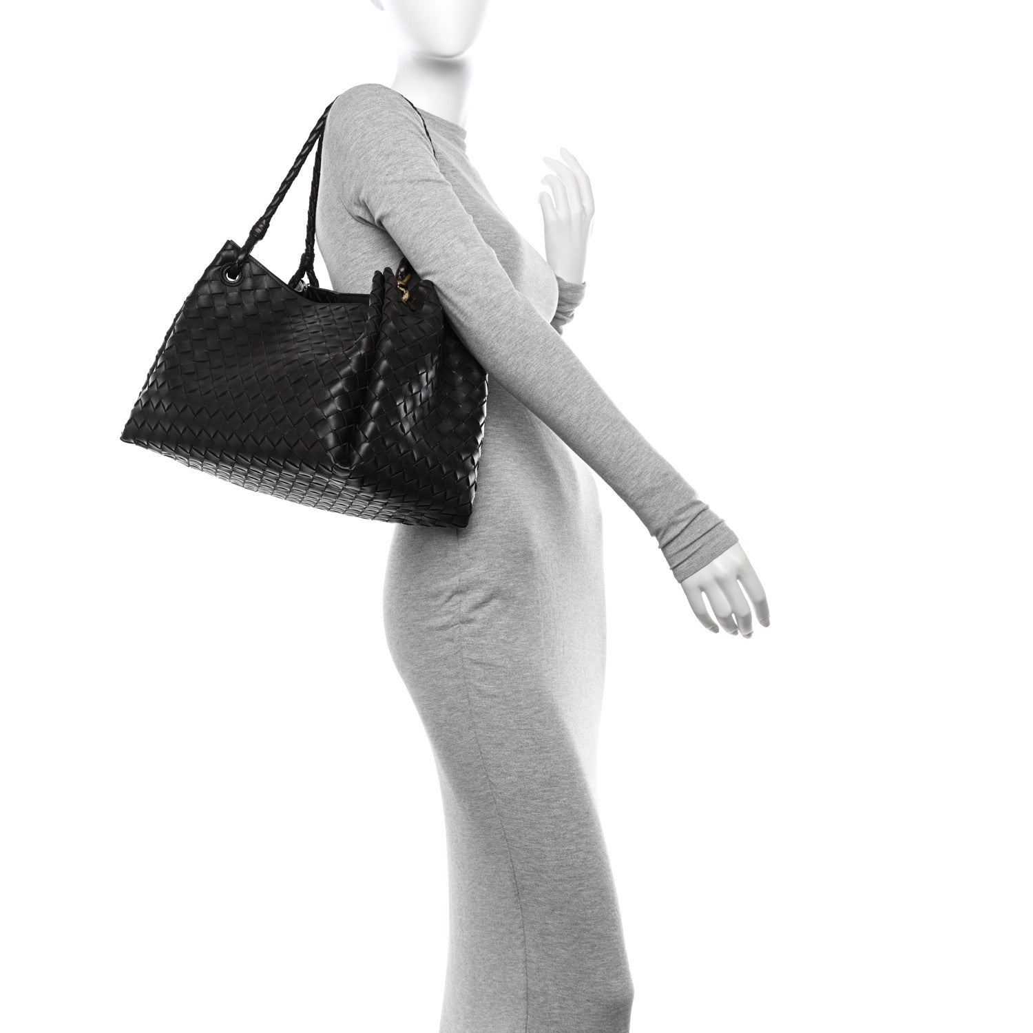 Bottega Veneta Nappa Intrecciato Large Andiamo Parachute Shoulder Bag Fondant 3 of 10