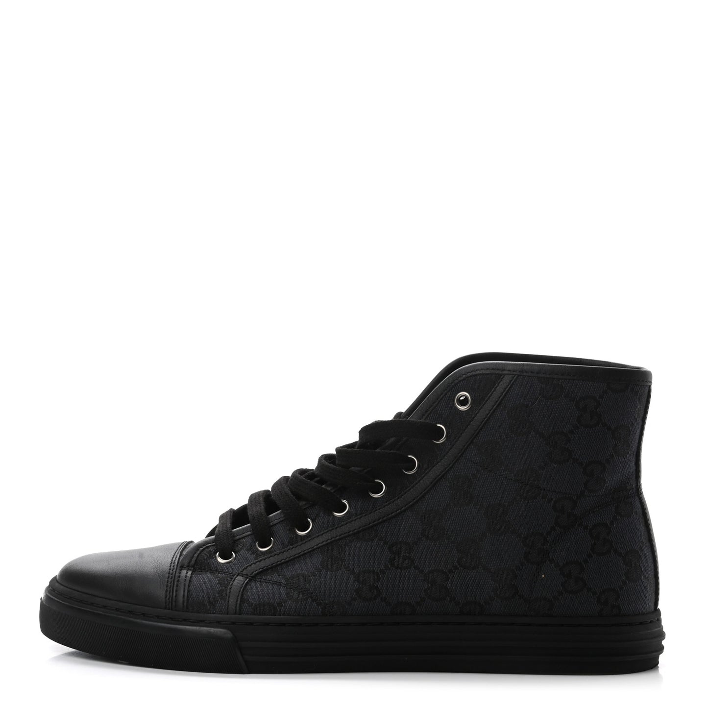 Monogram Mens High Top Sneakers 9.5 Black