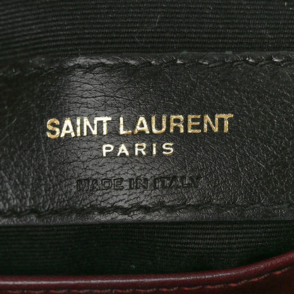 Saint Laurent Calfskin Y Quilted Monogram Toy Loulou Monogram Crossbody Bag Rouge Legion 7 of 12