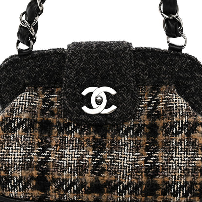 Chanel Wool Tweed Frame Bag Grey Multicolor 8 of 10