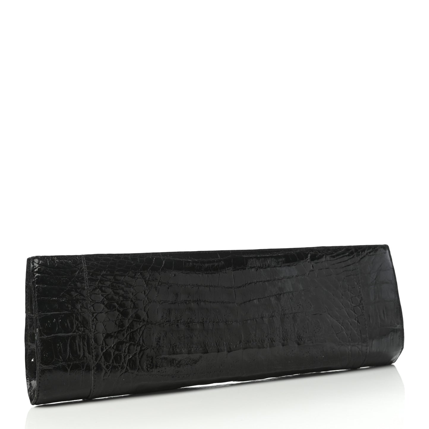 Crocodile Clutch Black