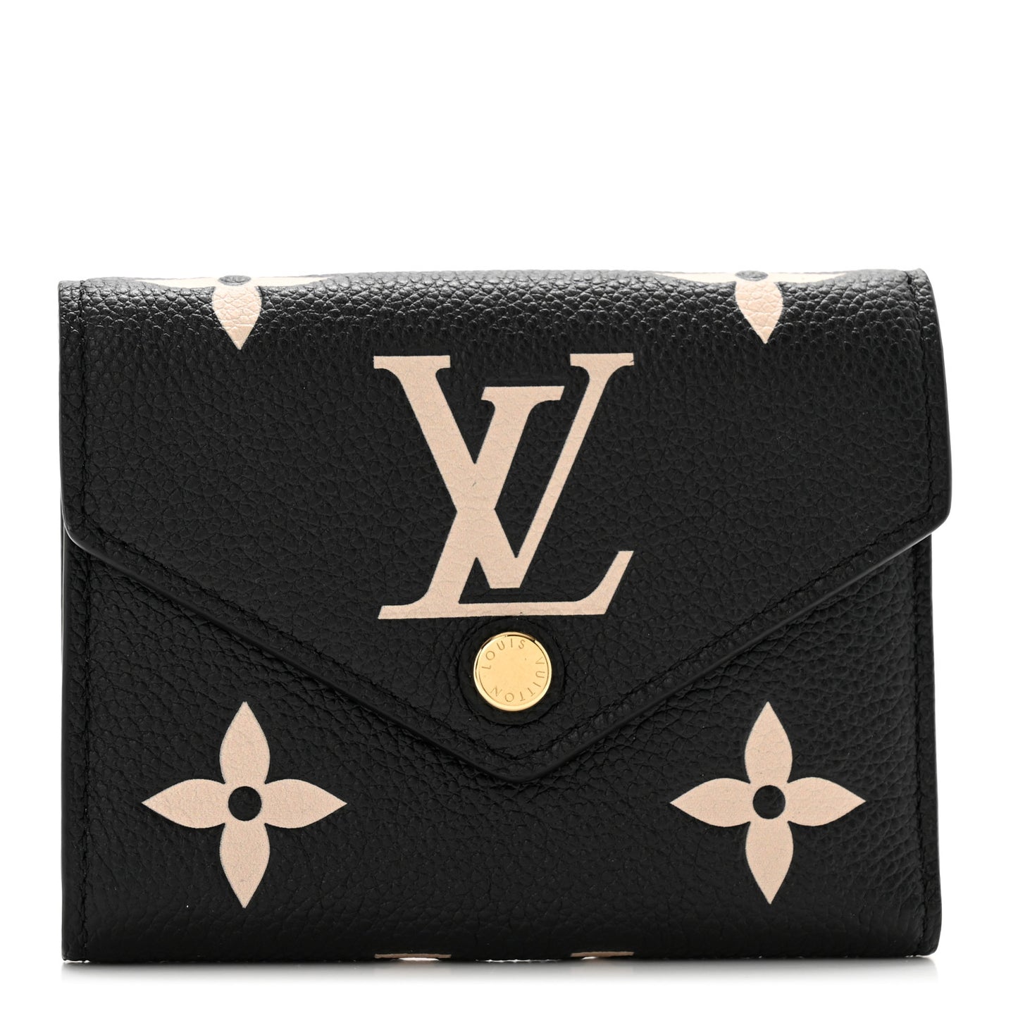 Empreinte Monogram Giant Victorine Wallet Black Beige