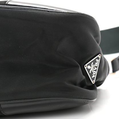 Prada Tessuto Nylon Soft Calf Shoulder Bag Black 9 of 15