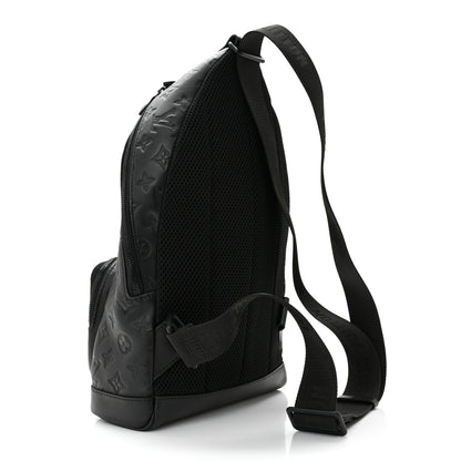 Louis Vuitton Monogram Shadow Racer Slingbag Black 2 of 8