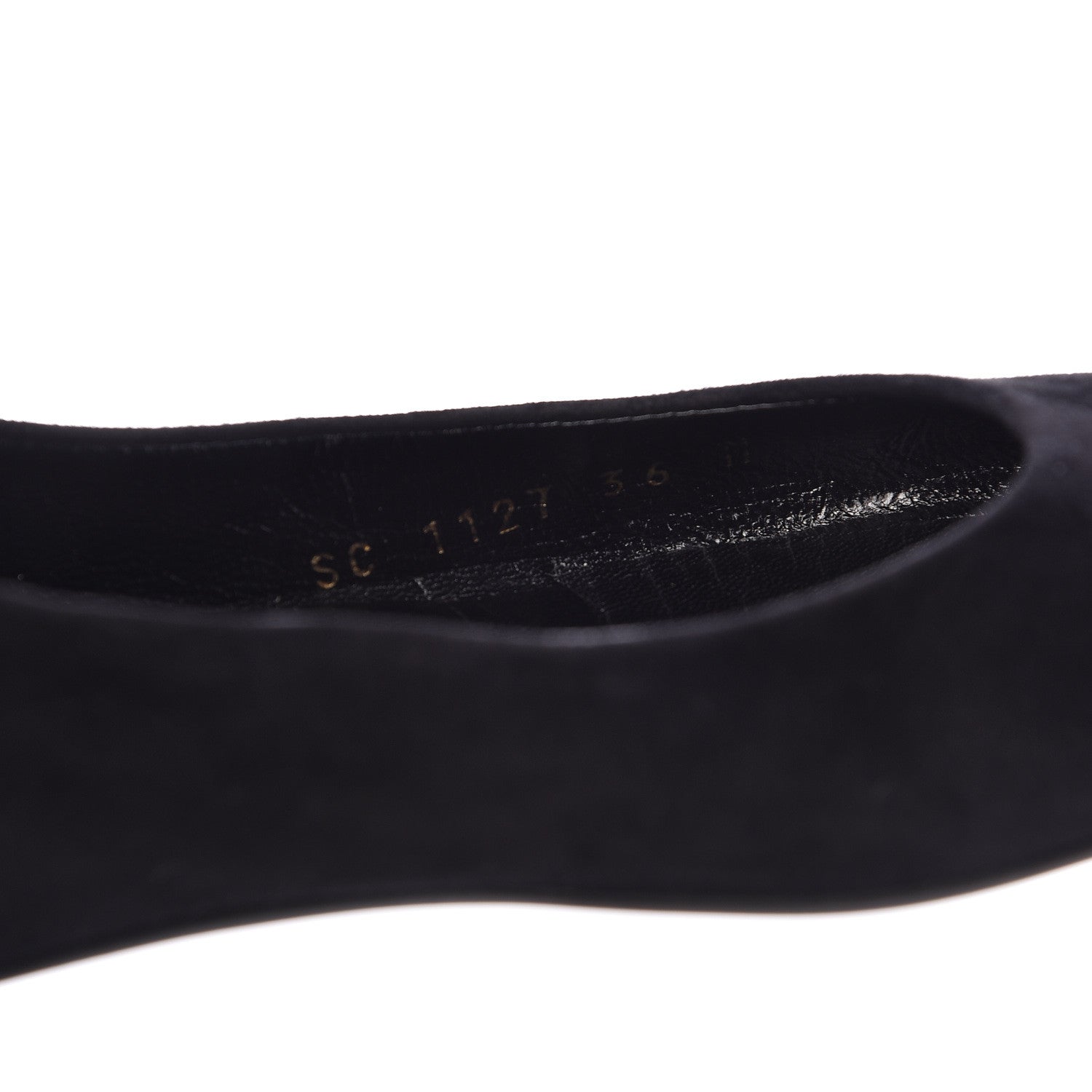 Louis Vuitton Suede Monogram Uniformes Ballet Flats 36 Black 8 of 9