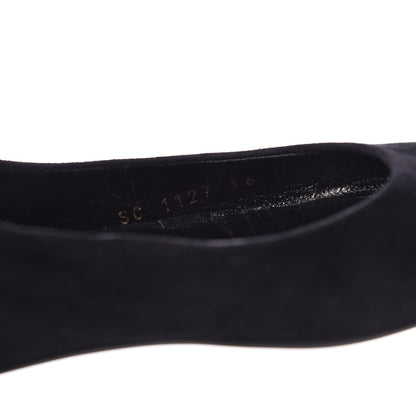 Louis Vuitton Suede Monogram Uniformes Ballet Flats 36 Black 8 of 9