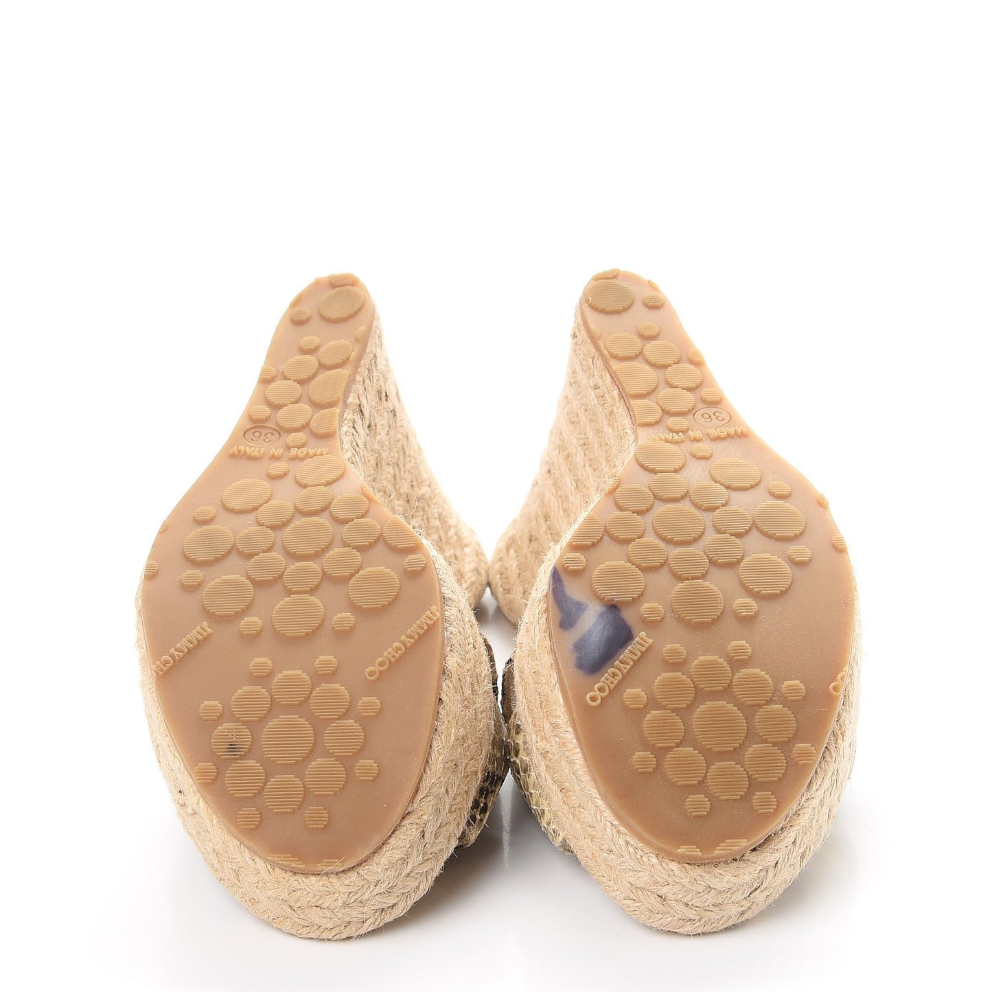 Python Phyllis Espadrille Wedges 36 Natural