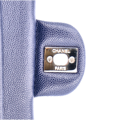 Chanel Caviar Quilted Small Double Flap Navy 7 of 11