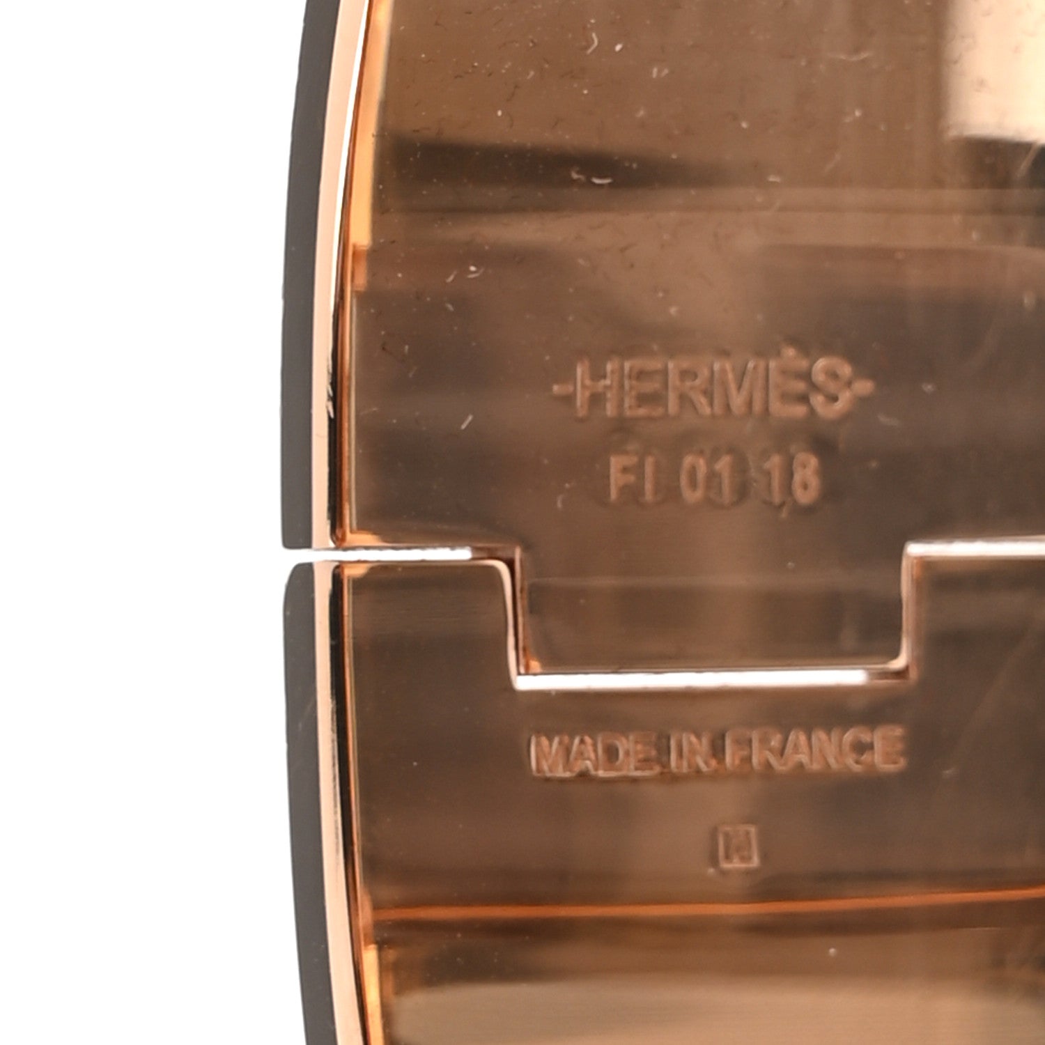 Hermes Enamel Wide Clic Clac H Bracelet GM White 4 of 5