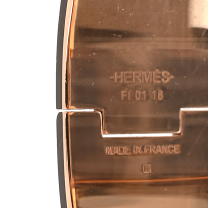 Hermes Enamel Wide Clic Clac H Bracelet GM White 4 of 5