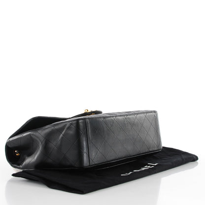 Chanel Lambskin Quilted XL Jumbo Flap Black 6 of 11