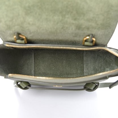 Celine Grained Calfskin Nano Belt Bag Olive 5 of 9
