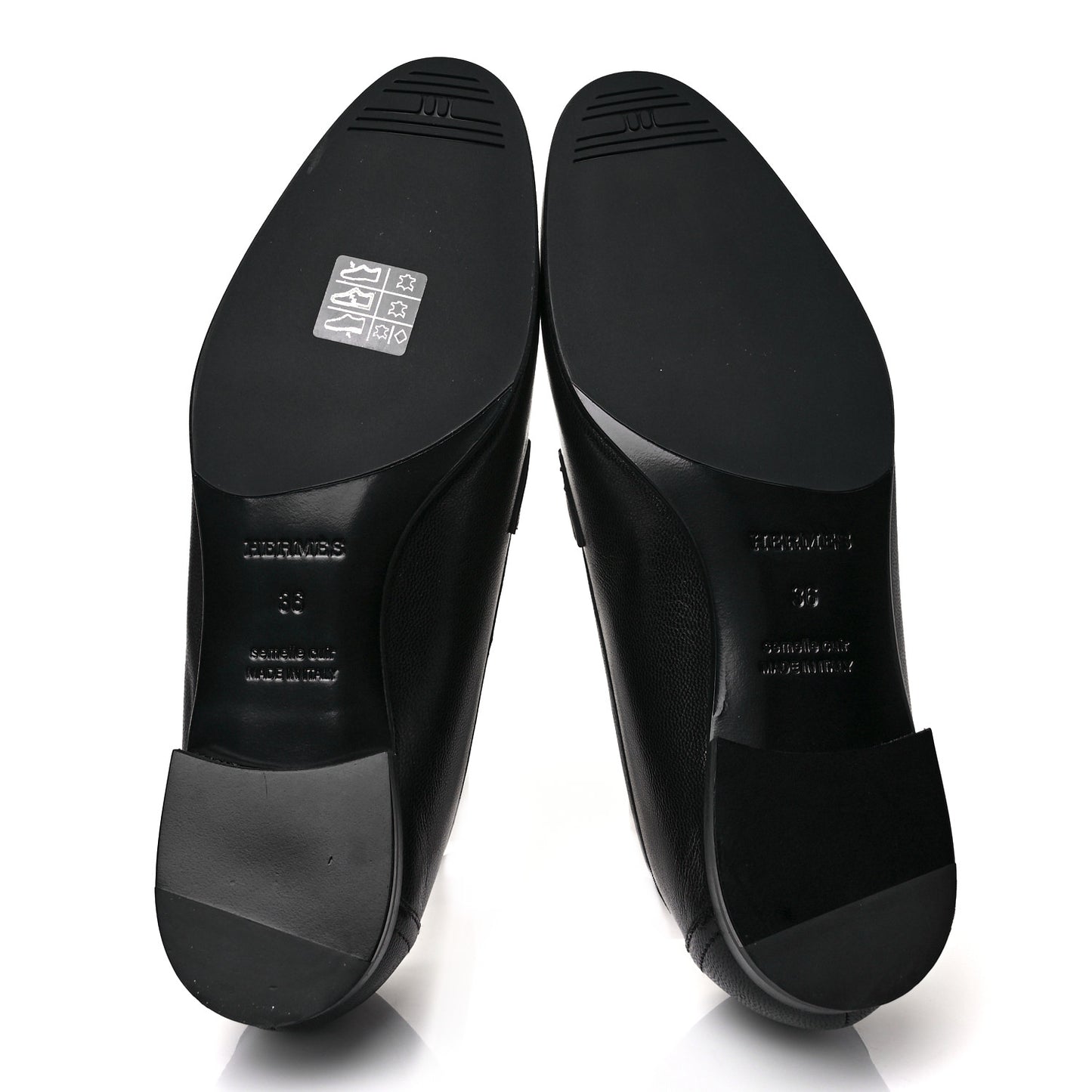 Goatskin Womens Paris Loafers 36 Black