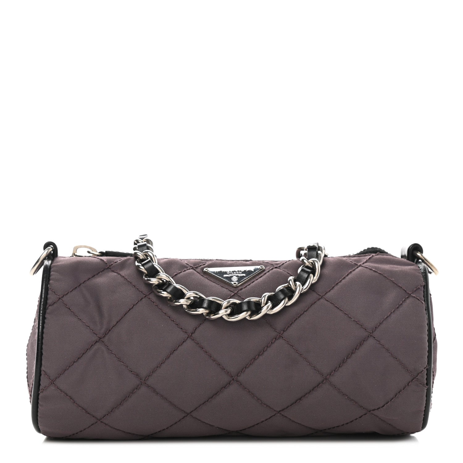 Prada Tessuto Nylon Impunturato Quilted Chain Pochette 1 of 6