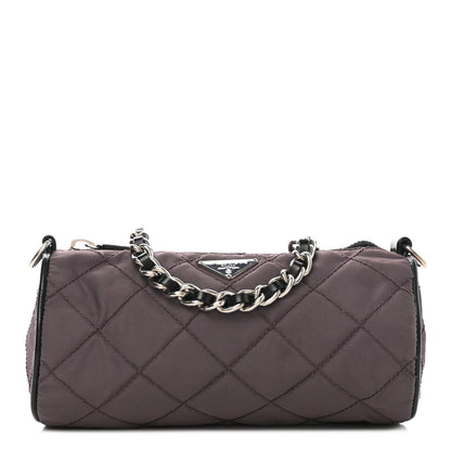 Prada Tessuto Nylon Impunturato Quilted Chain Pochette 1 of 6