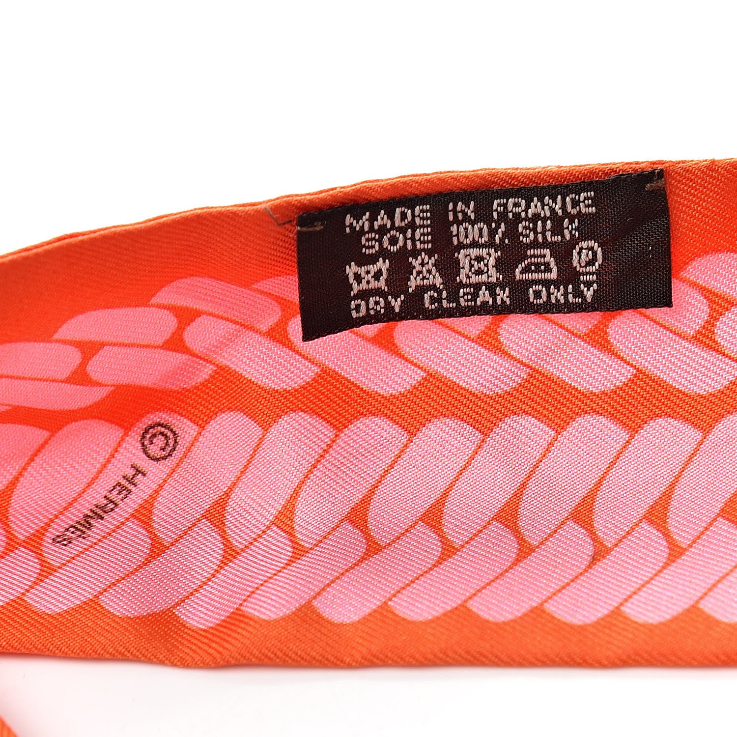 Hermes Silk Clic C'est Noue Twilly Orange Rose Poudre 3 of 6