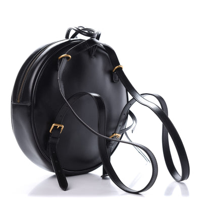 Gucci Calfskin LA Round Backpack Black Gold 2 of 9
