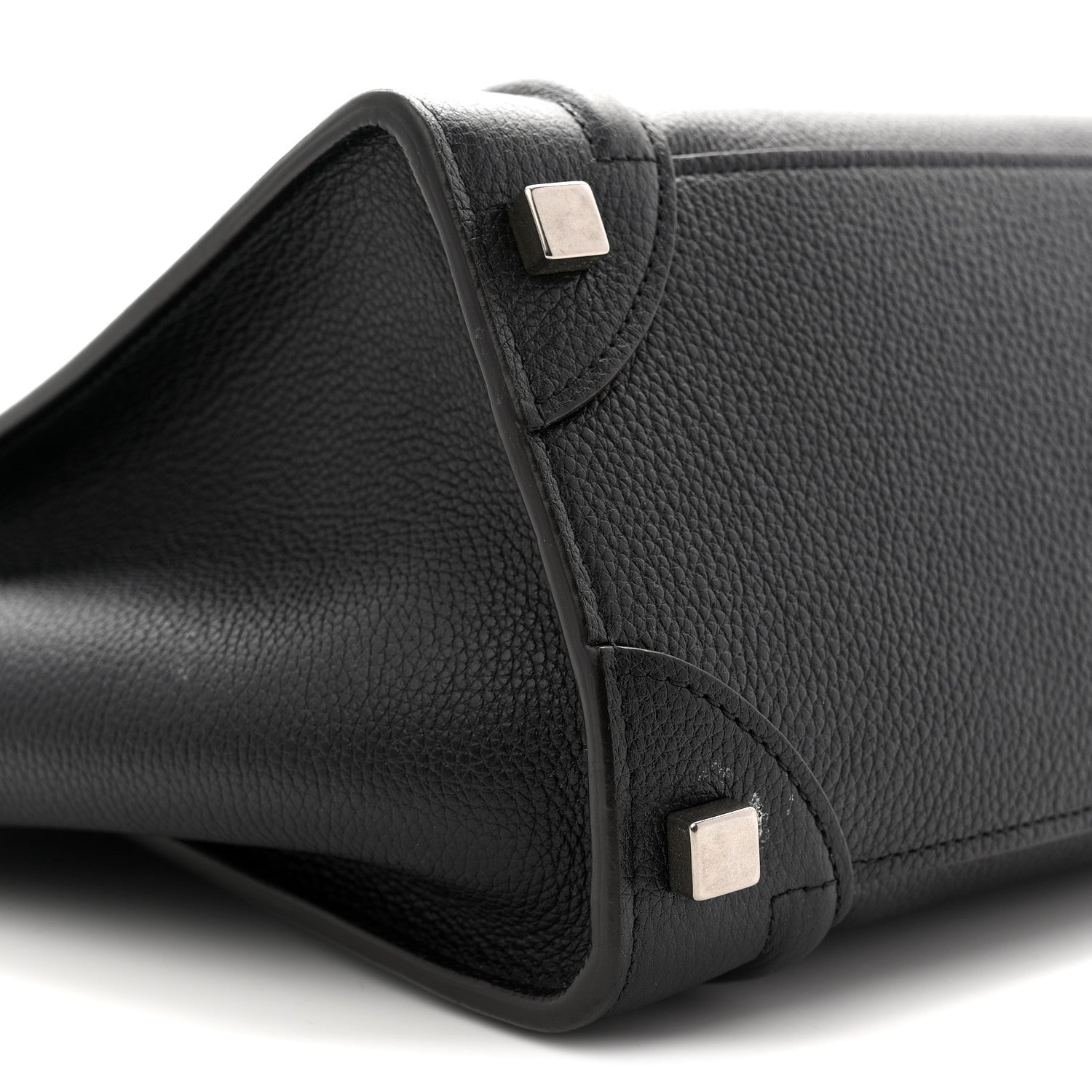 Celine Drummed Calfskin Micro Luggage Black 8 of 11