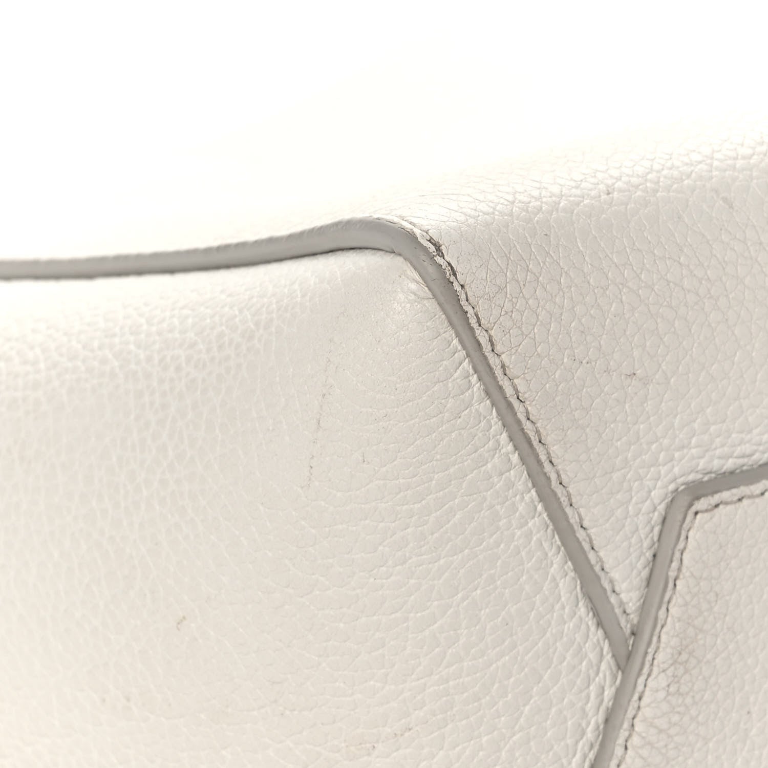 Celine Soft Grained Calfskin Small Sangle Bucket Bag White 9 of 15