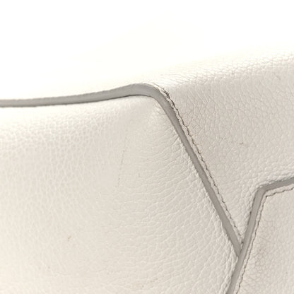 Celine Soft Grained Calfskin Small Sangle Bucket Bag White 9 of 15