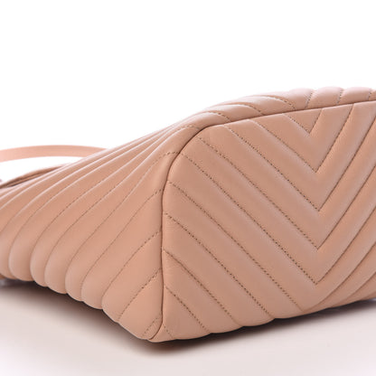 Chanel Calfskin Chevron Quilted Small Urban Spirit Backpack Beige 6 of 12