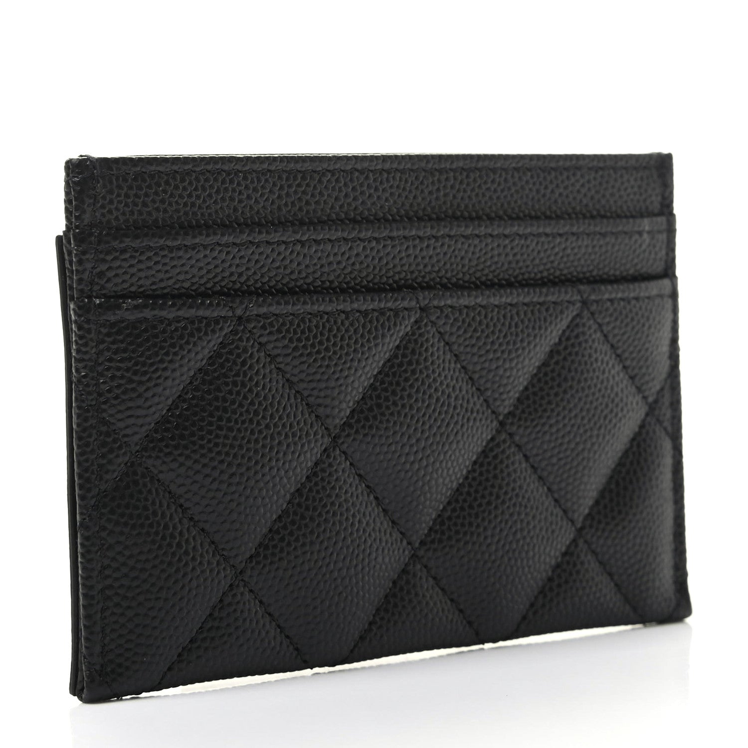 Chanel Caviar Quilted Filigree Card Holder Black 3 of 7