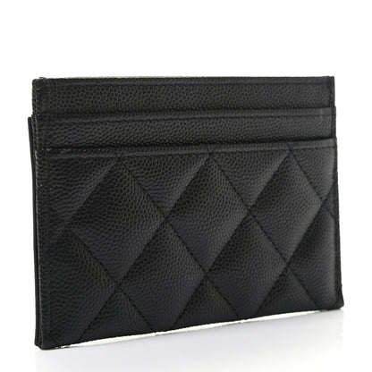 Chanel Caviar Quilted Filigree Card Holder Black 3 of 7