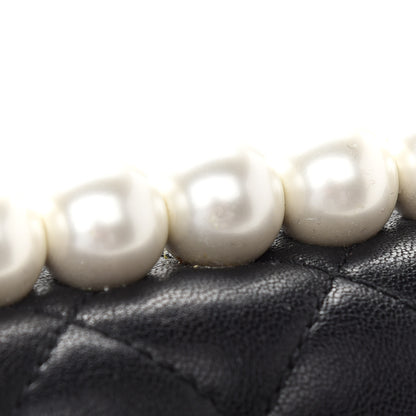 Chanel Lambskin Quilted Small Chic Pearls Flap Black 11 of 11