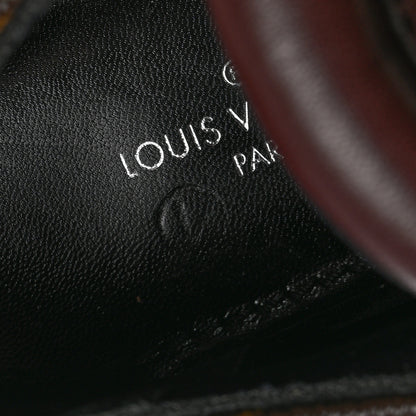 Louis Vuitton Calfskin Monogram Beaubourg Platform Derby Shoes 35 Bordeaux 9 of 10