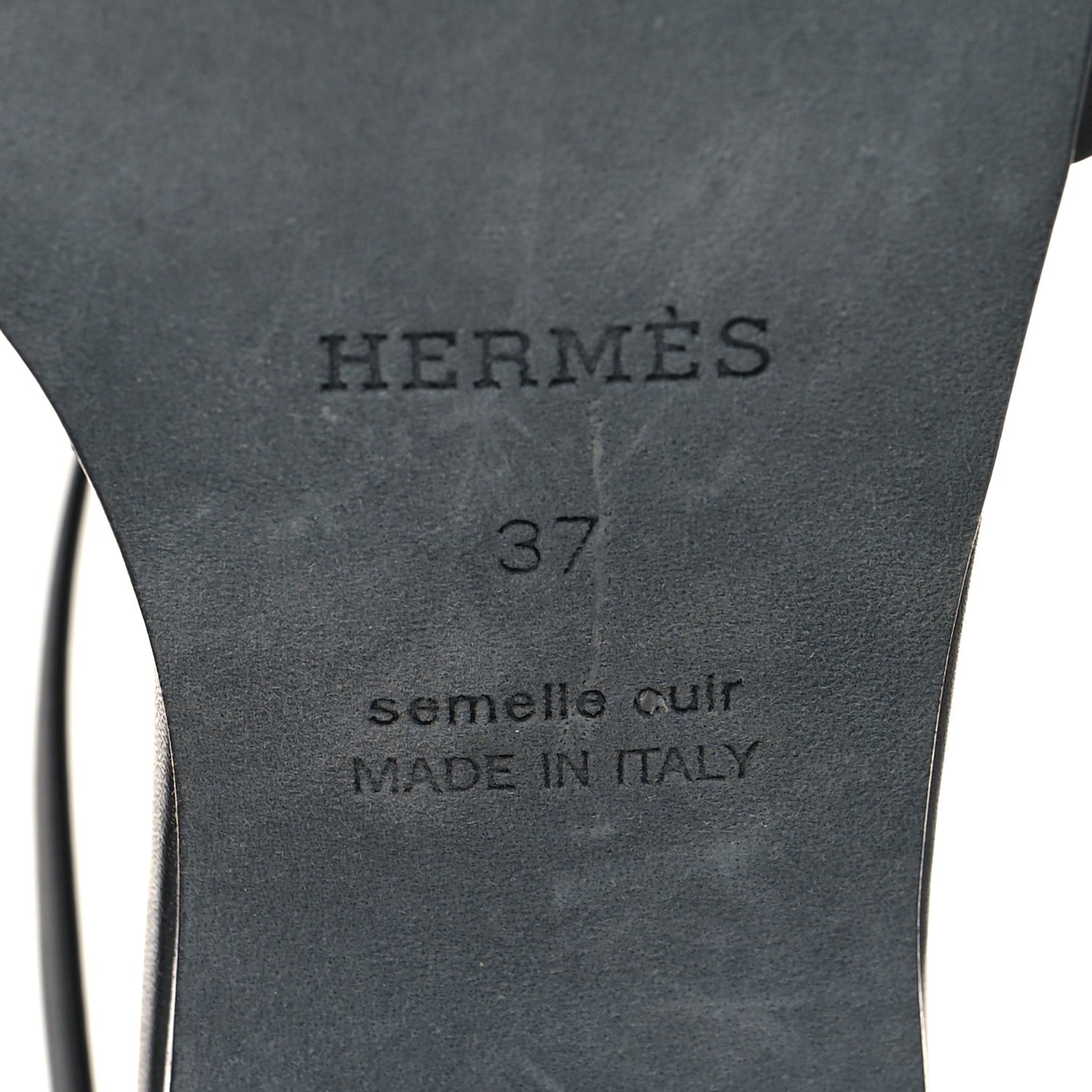 Calfskin Encens 50 Sandals 37 Black