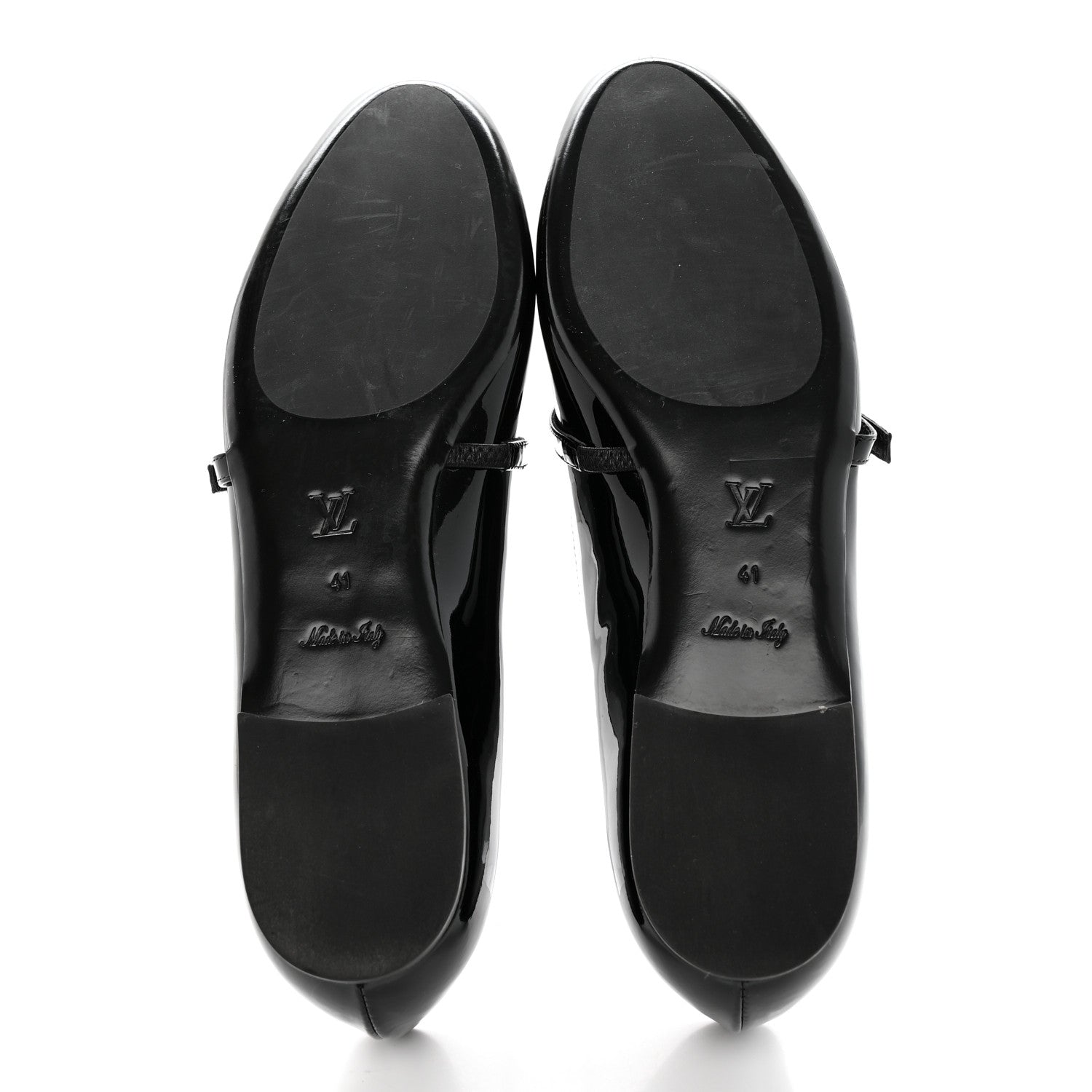 Louis Vuitton Patent Uniformes Ballerina Flat 41 Black 5 of 8