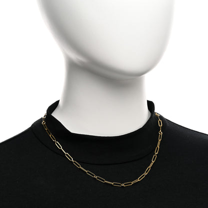 Roberto Coin 18K Yellow Gold Paper Clip Link Necklace 2 of 5