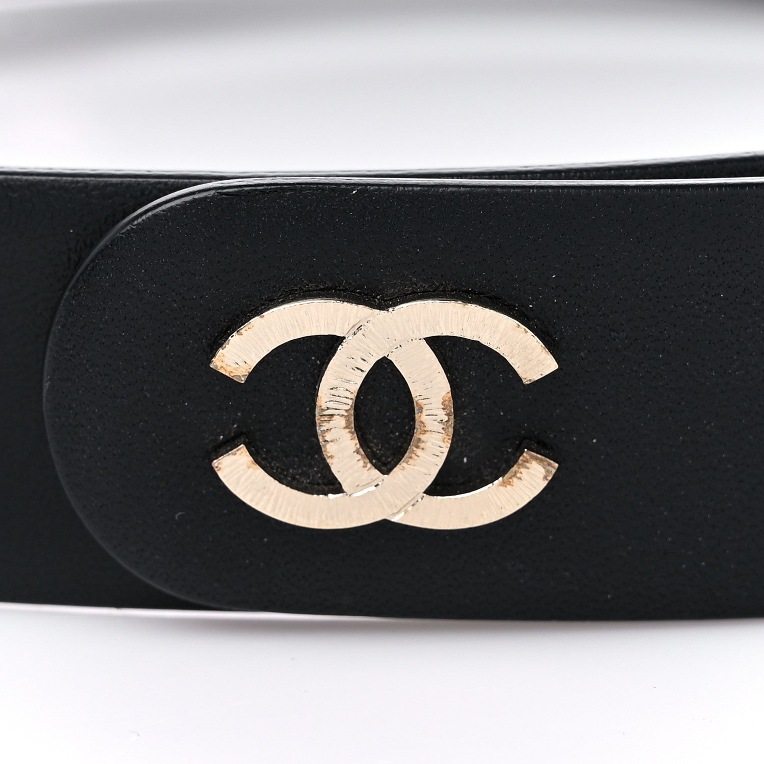 Chanel Calfskin Pearl Belt 80 32 Black 7 of 7