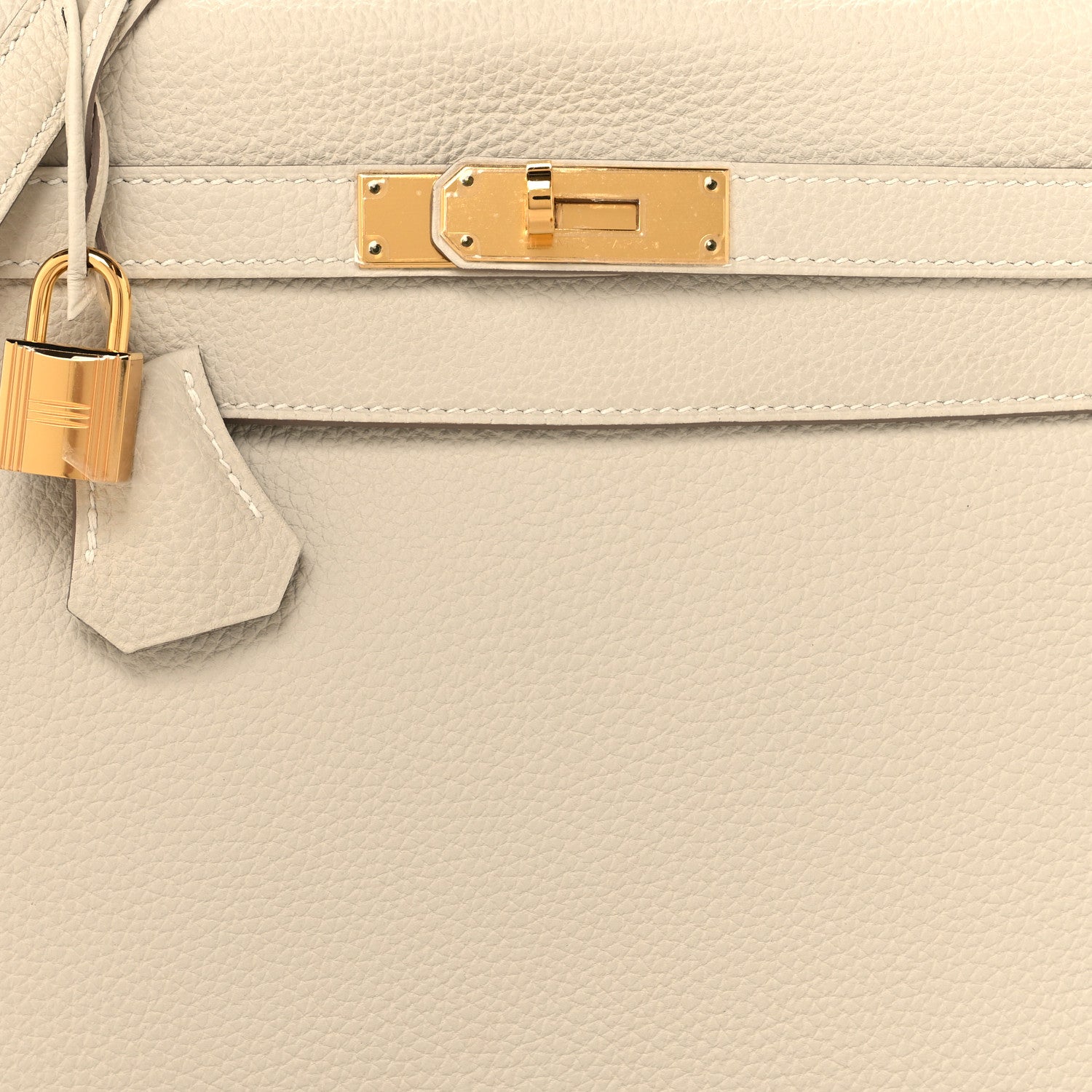 Hermes Togo Kelly Retourne 32 Craie 8 of 15