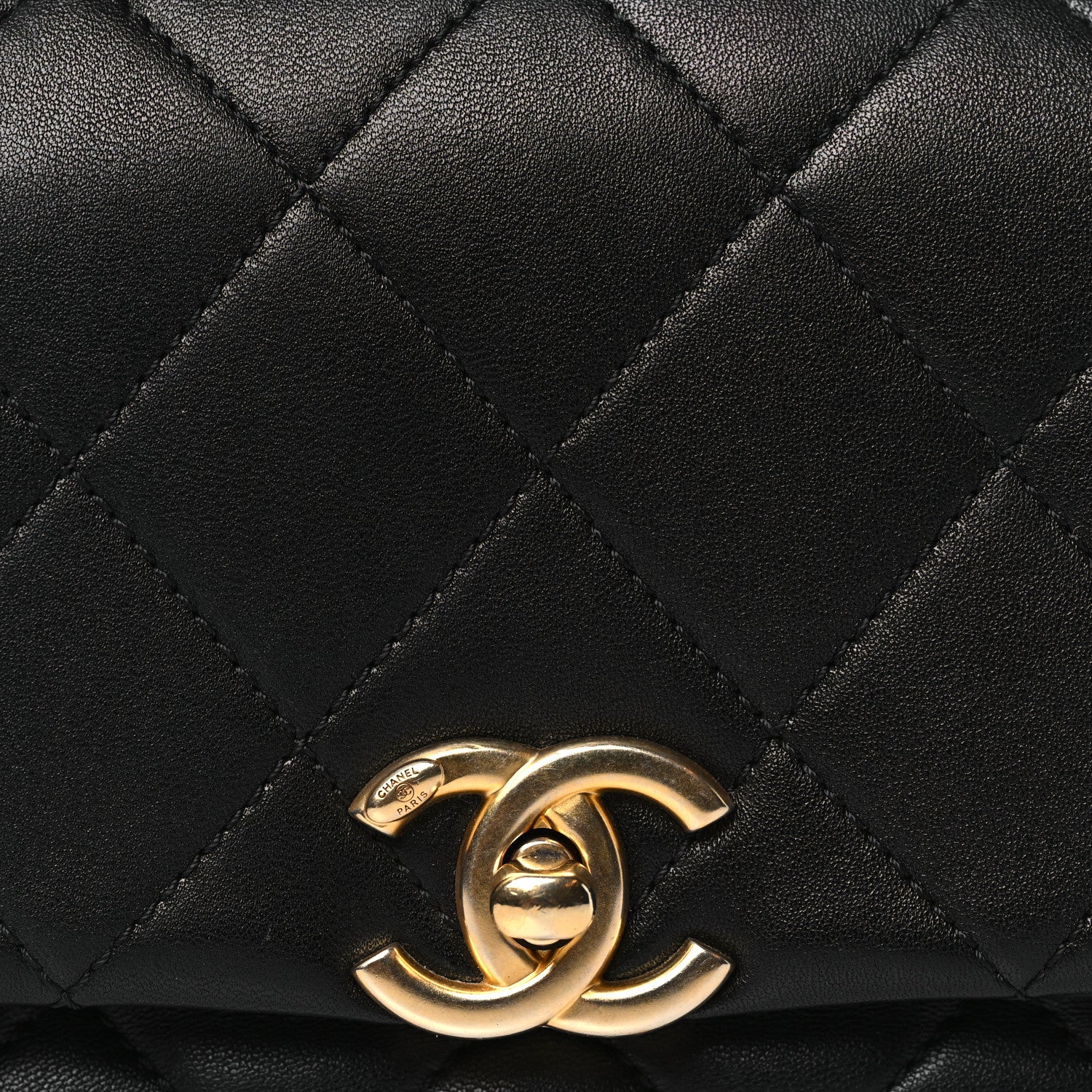 Chanel Shiny Lambskin Small Chain Is More Flap Black 8 of 10