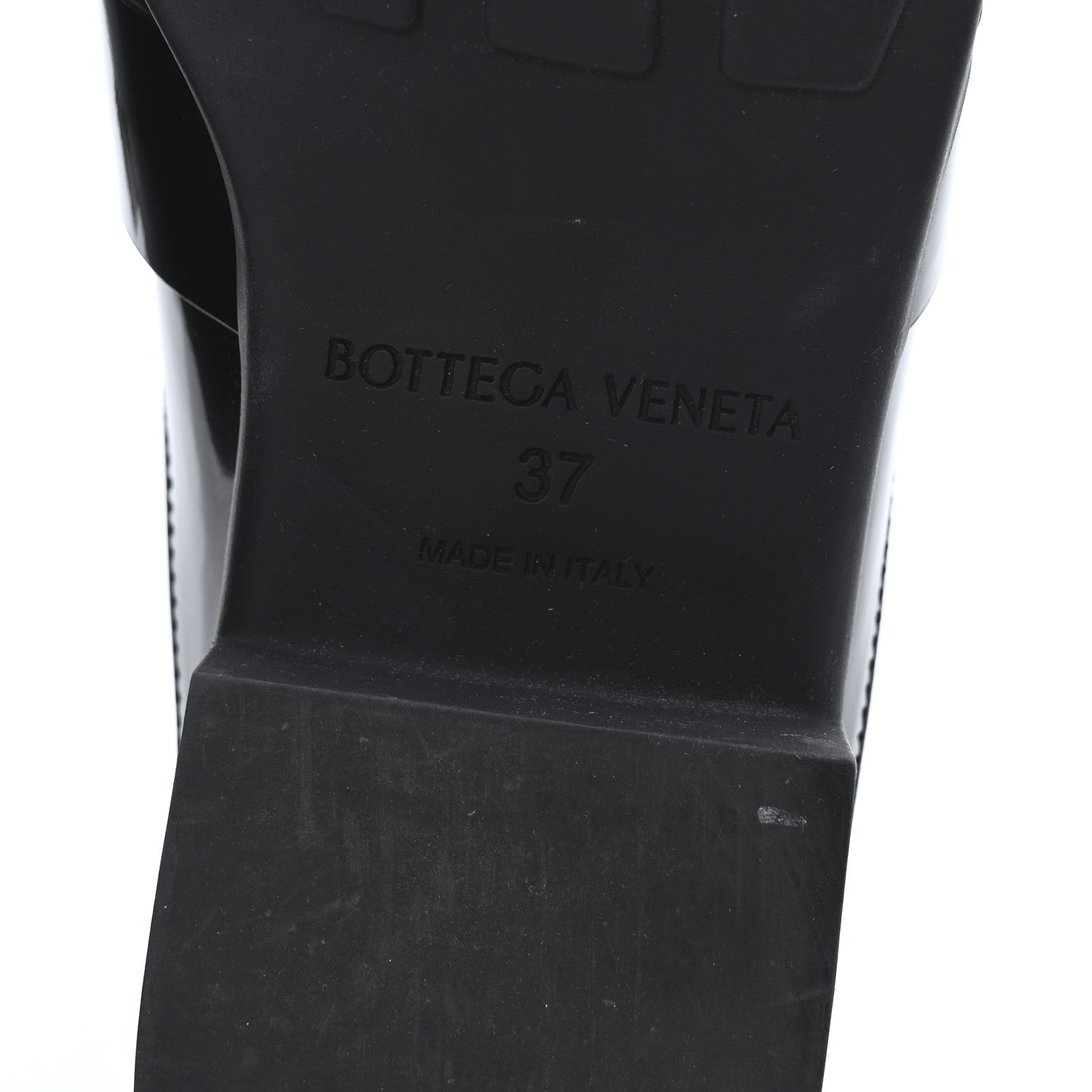 Bottega Veneta Glossy Calfskin Monsieur Loafers 37 Black 7 of 9