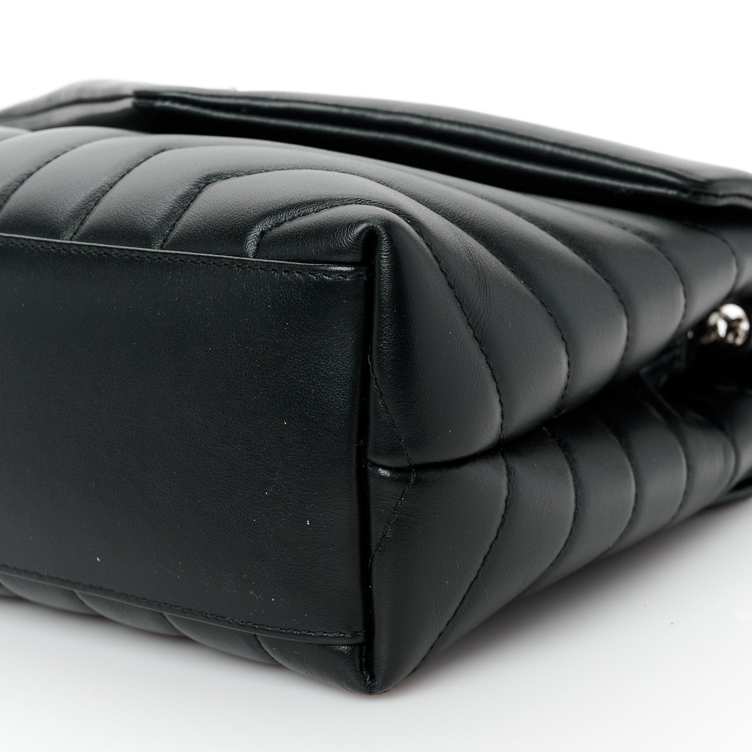 Saint Laurent Calfskin Y Quilted Monogram Small Loulou Chain Satchel Black 11 of 11