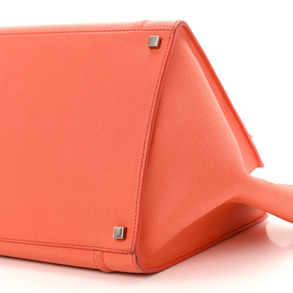 Celine Grained Calfskin Medium Phantom Luggage Coral 15 of 20
