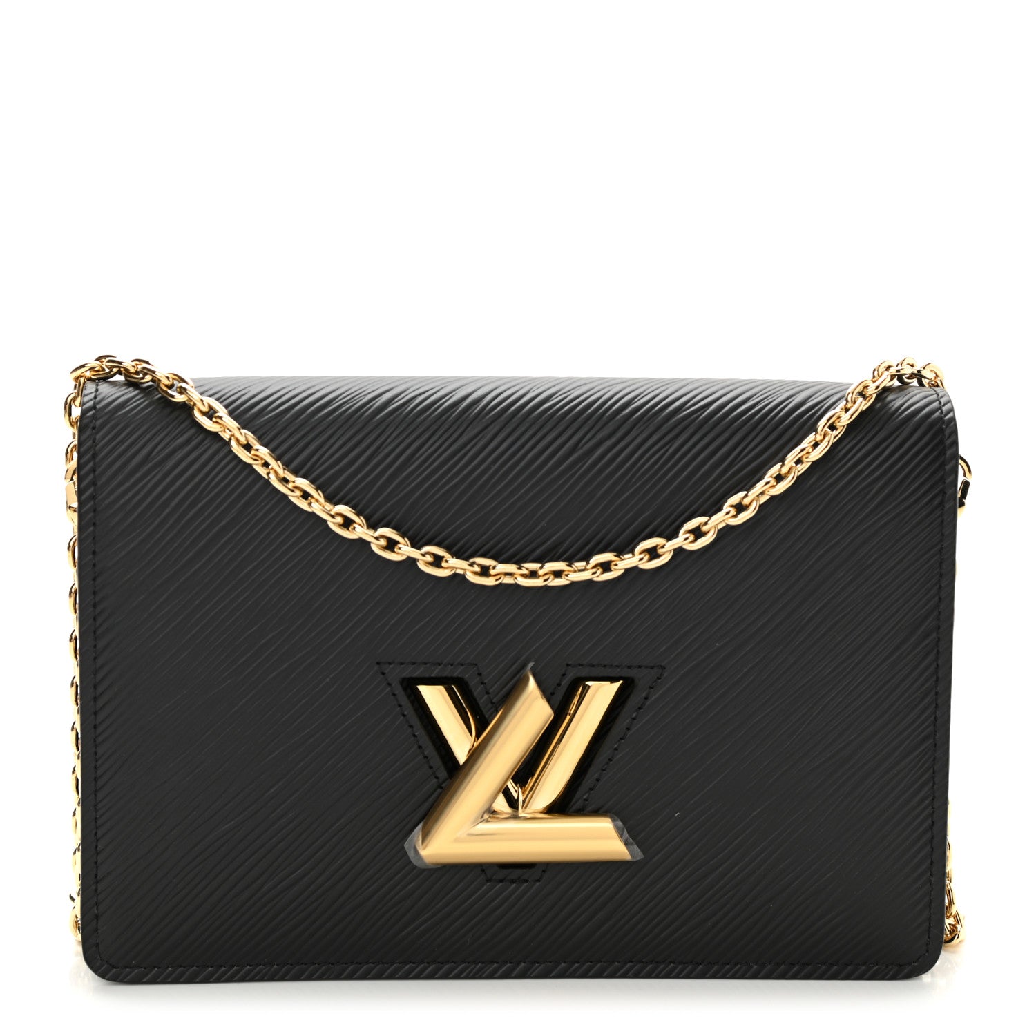 Louis Vuitton Epi Twist Belt Chain Wallet Black 1 of 7