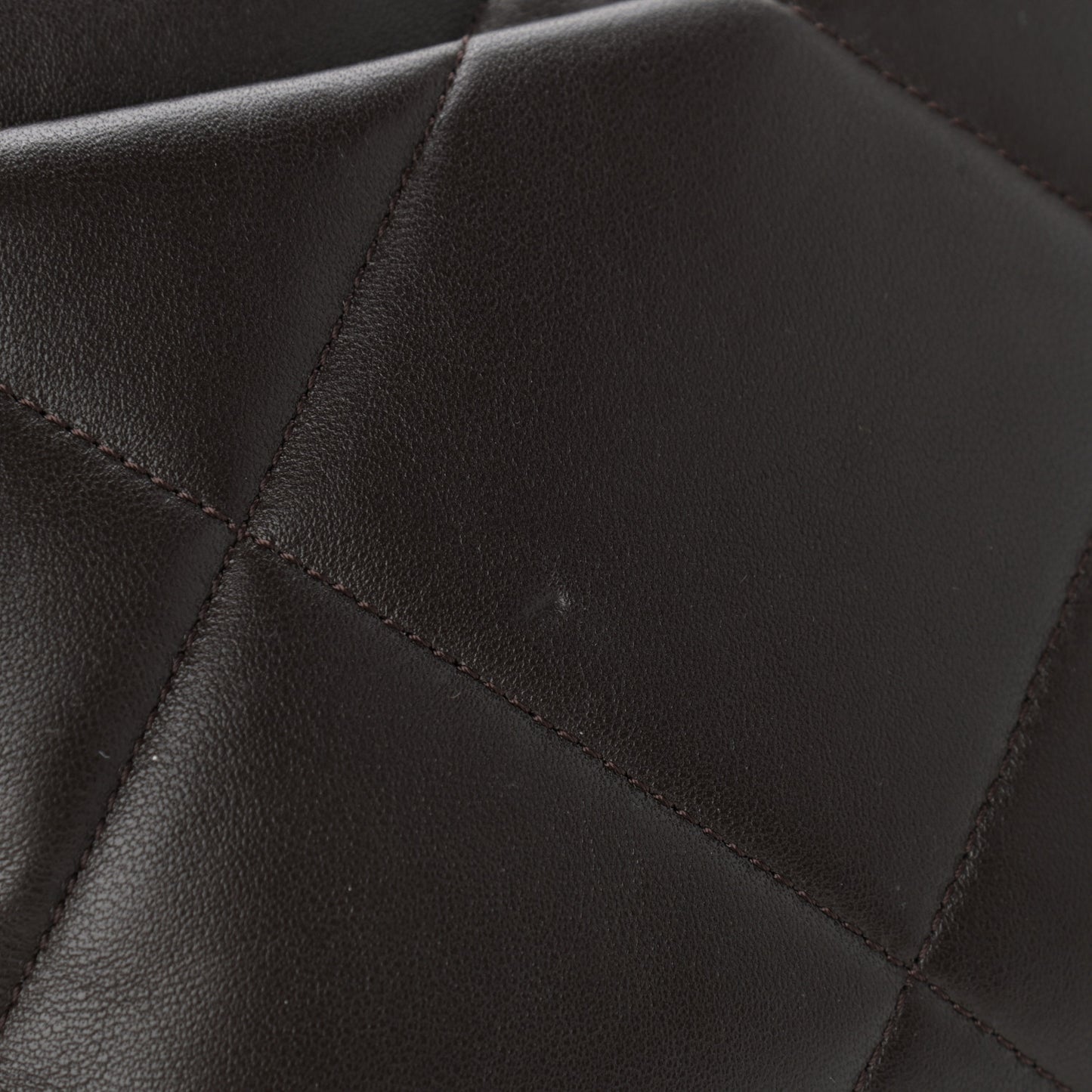 Lambskin Quilted Large Chanel 19 Flap Dark Brown