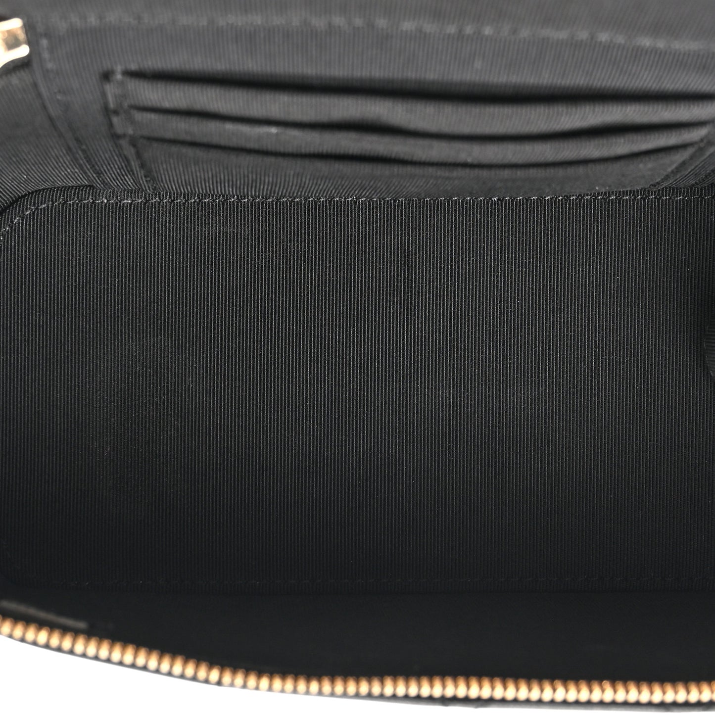 Goatskin Quilted Punk Essentials Vanity Case With Chain Black