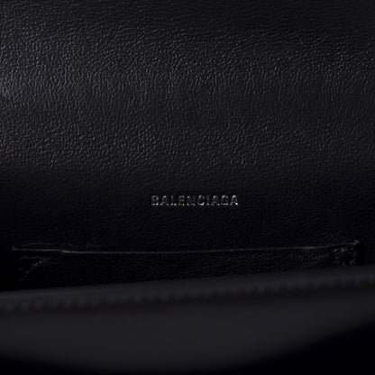 Balenciaga Box Calfskin Monochrome XS Sharp Top Handle Bag Black 9 of 10