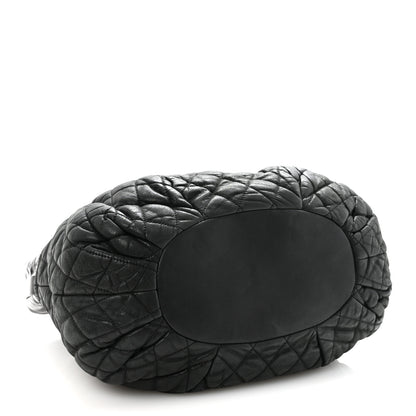 Chanel Iridescent Calfskin Quilted Large In The Mix Tote Black 4 of 10