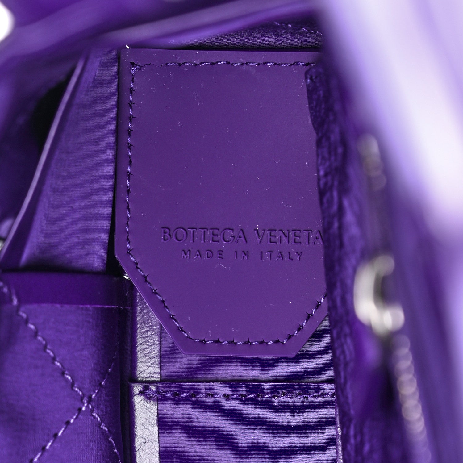 Bottega Veneta Paper Calfskin Maxi Intreccio Cassette Crossbody Bag Purple 6 of 10