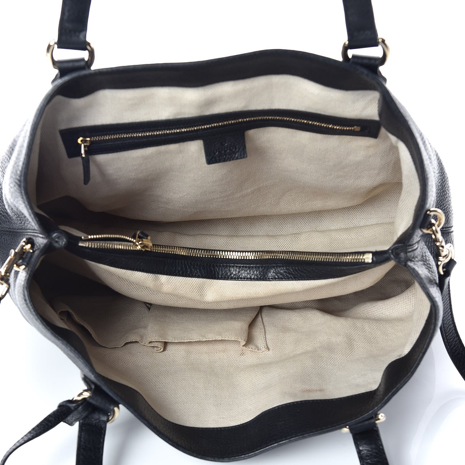 Gucci Cellarius Calfskin Medium Soho Working Tote Black 8 of 10
