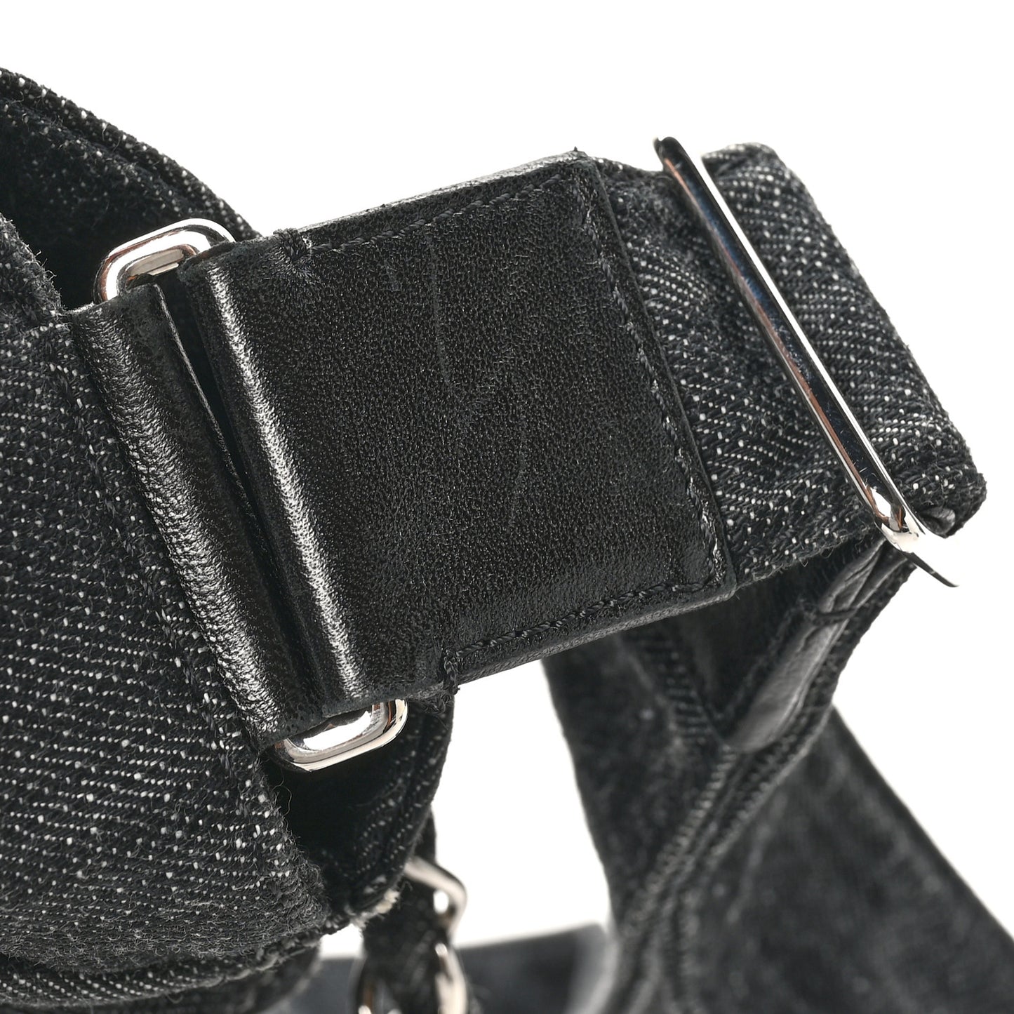 Denim Quilted Stretch Spirit Messenger Bag Dark Blue