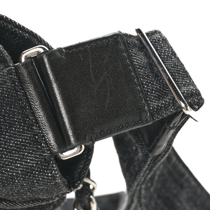 Chanel Denim Quilted Stretch Spirit Messenger Bag Dark Blue 12 of 12