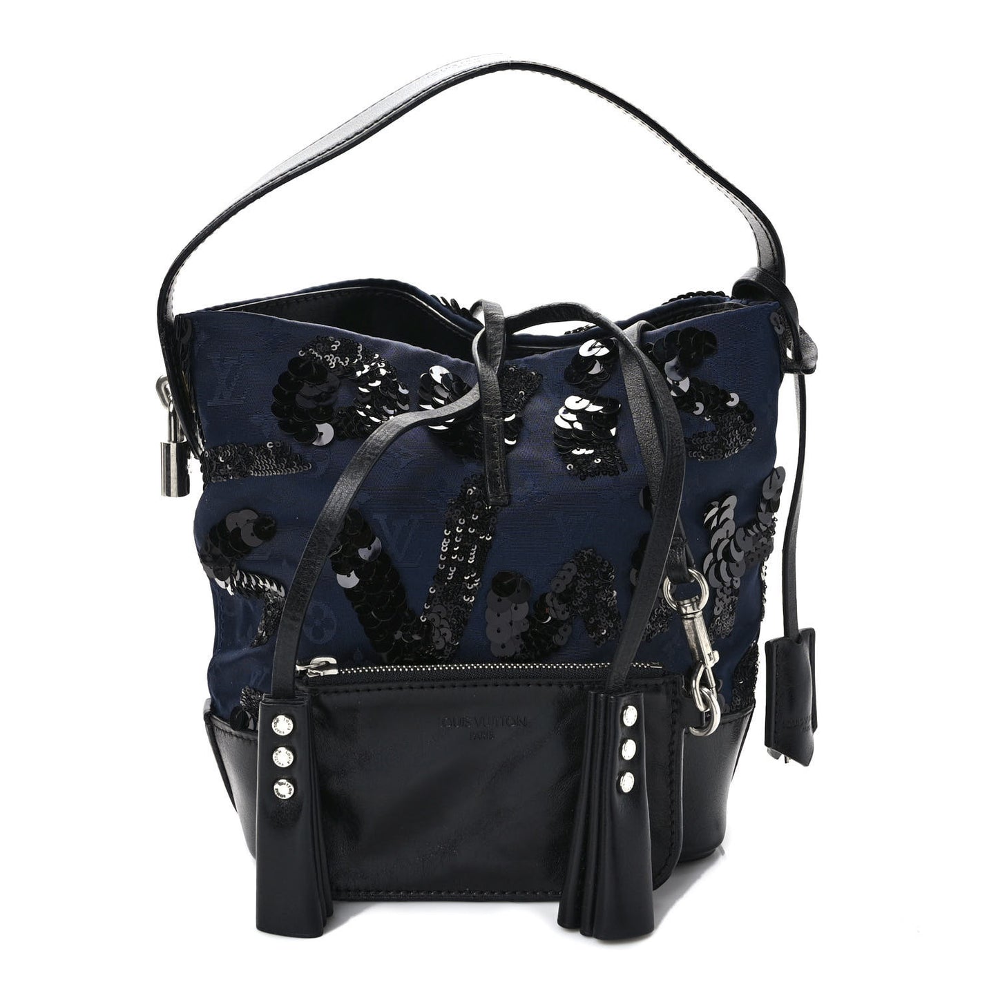 Monogram Jacquard Sequin NN14 Spotlight PM Navy
